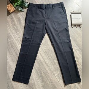 Perry Ellis Portfolio Very Slim Fit Charcoal Dress Casual Work Pants 36 x 30